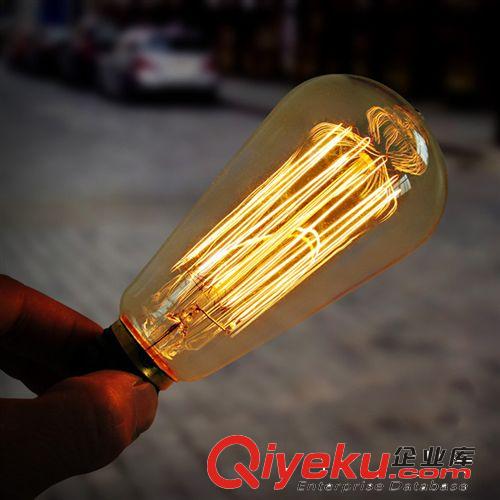 爱迪生灯泡 E27复古光源创意艺术个性家用工程装饰ST64