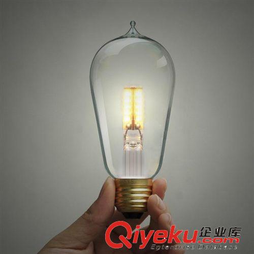 爱迪生灯泡 E27复古LED创意艺术个性家用工程装饰ST64