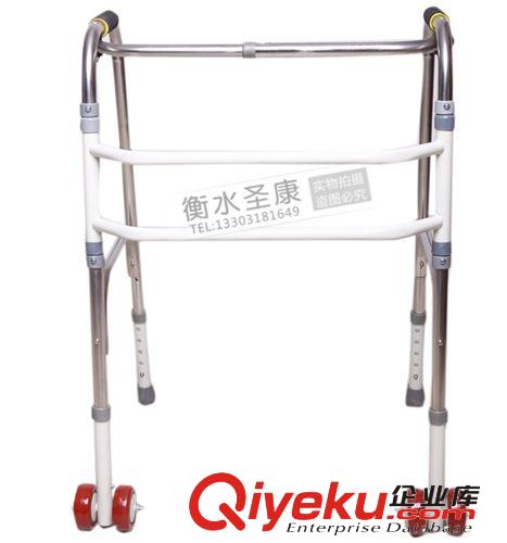 助行器 供应扭动式折叠助行器拐杖助行器带轮助步器高度可调批发