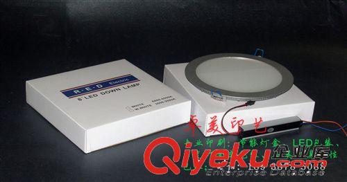 LED面板灯系列包装盒 厂家直供面板灯系列包装白盒，100个/款起生产