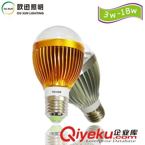 LED球泡灯系列 厂家供应3W5W7W9W12W LED贴片球泡灯金属车铝 质保2年白光黄光