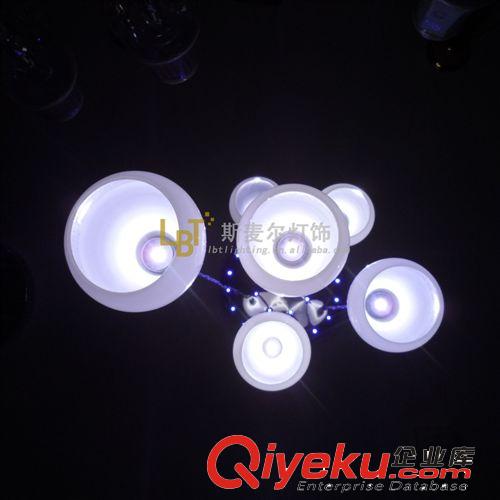 餐吊灯 小功率LED葫芦形简约时尚客厅低价餐吊灯厂价直销玻璃LED1341-6
