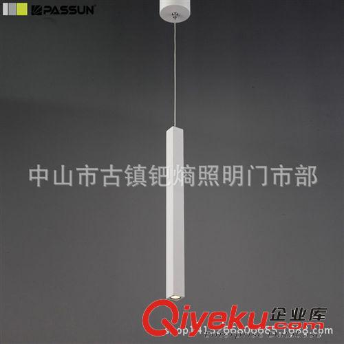 LED吊灯 PASSUN钯熵3W LED吊灯白色铝质喷漆质感高端品质出口灯具