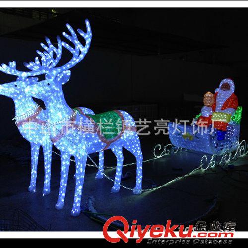 LED圣诞节系列 LED圣诞鹿拉车滴胶