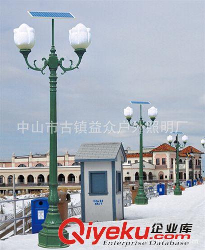 中式庭院灯 厂家自产自销 太阳能庭院灯沙铸双头LED庭院灯 新款庭院灯