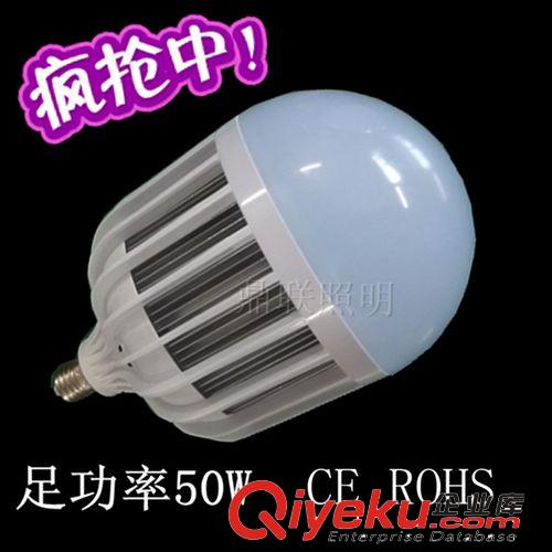 LED塑料球泡 LED球泡灯，LED塑料球泡灯，50WLED球泡灯，带散热器球泡灯50W