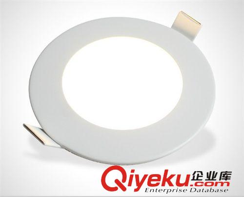》面板灯/套件 热销LED超薄圆形面板灯4w外径110*90mm/ 套件 led平板灯灯具配件