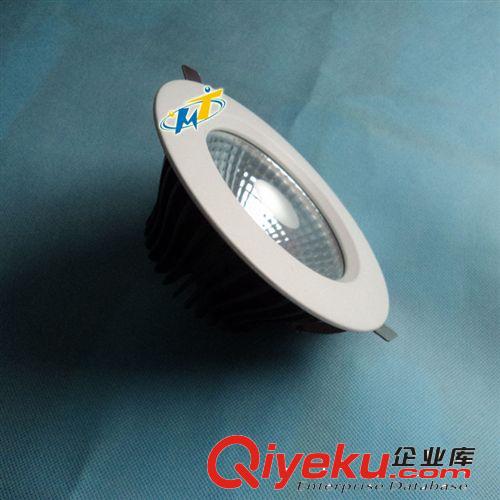LED压铸筒灯 室内LED筒灯外壳 8寸COB压铸筒灯配件 30W高散热嵌入式筒灯