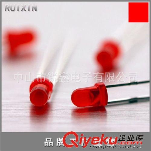 直插式LED发光管 厂家生产 3mm红发红超高亮led发光二极管 大批量供应