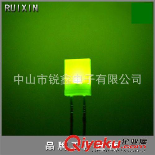优质方型灯系列 供应矩形led发光二极管 257绿发绿 短脚