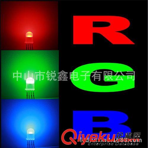 优质闪灯系列 供应5mm雾状RGB全彩共阴/共阳LED发光二极管
