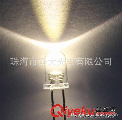 零光衰直插LED系列 5mm圆头暖白光LED LED暖白光灯珠 发光角度15-60度可选 3000K色温