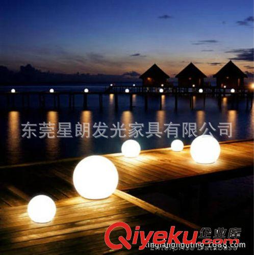 LED发光家居装饰 防水LED精品发光圆球 LED彩色发光球充电 七彩装饰圆球灯发光家具
