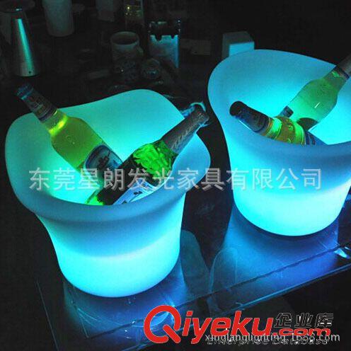 酒吧KTV用品 LED发光大两角冰桶 酒吧冰桶 KTV冰桶 发光冰桶 酒吧发光家具
