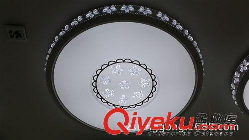 LED平板铁艺灯 5730调光系列 时尚简约高档圆形铁艺亚克力吸顶灯