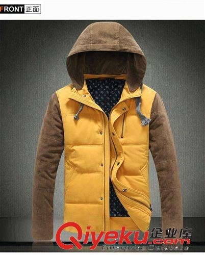 男式棉服 厂家直销2014韩版修身青少年棉衣冬装外套棉衣 一件代发