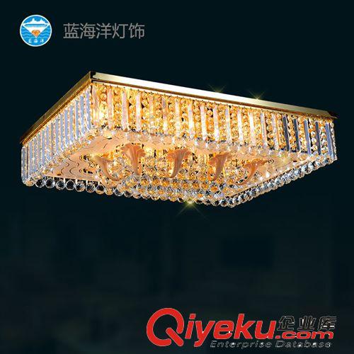 中山厂家直销现代简约LED水晶灯吸顶灯客厅长方形灯具灯饰82012