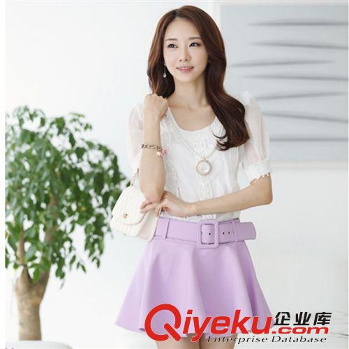 夏季新款蕾丝衫 女式韩版气质修身蕾丝中袖打底衫 衬衫送项链