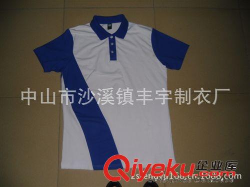 厂家专业生产订做，拼色、翻领、短袖、男T恤。