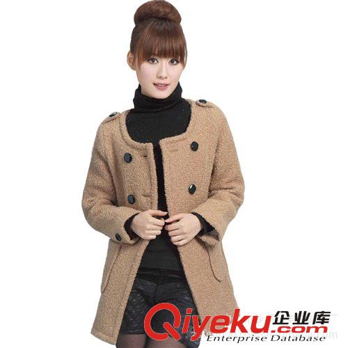 厂家生产订做，秋、冬新款、时尚、女式羊绒中大衣。