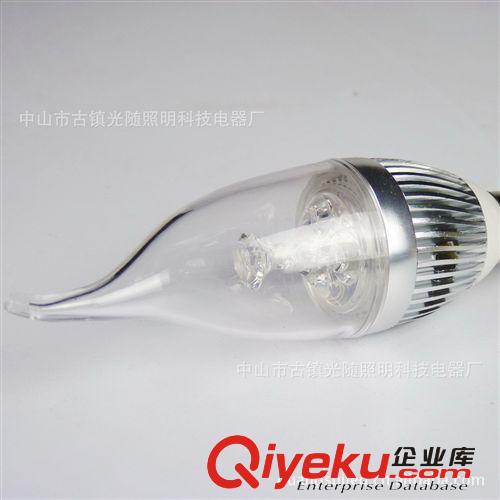 超亮LED节能灯射灯筒灯E27 E14灯头台灯吸顶灯强光拉尾泡L3001-3W