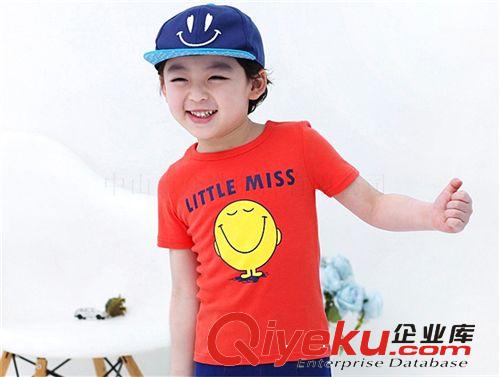 【2014 韩国夏季笑脸男童短袖t恤 品牌童装一件
