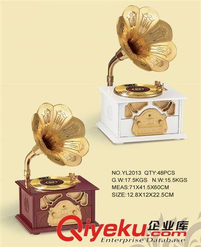 2012新品 创意礼品 复古怀念留声机八音盒 卡通音乐盒 情侣音乐盒