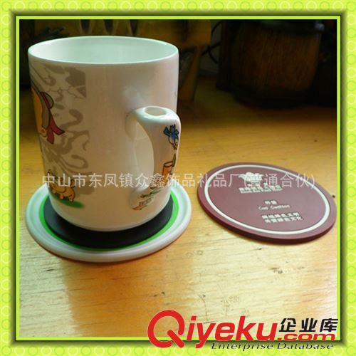 批发供应 pvc茶杯垫 圆形防滑杯垫 价格便宜 PVC软胶材料