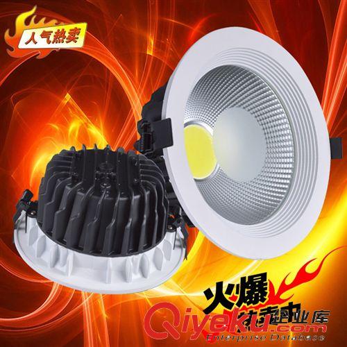 新款压铸筒灯外壳LED灯具套件COB 3.5寸筒灯9-10W白色黑筒灯外壳