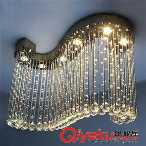 一件代发灯饰现代简约个性餐厅水晶吊灯创意卧室客厅LED吸顶灯