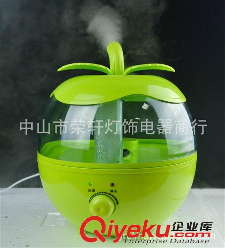 供应绿色4L大苹果加湿器 家用加湿器 台式加湿器 礼品加湿器