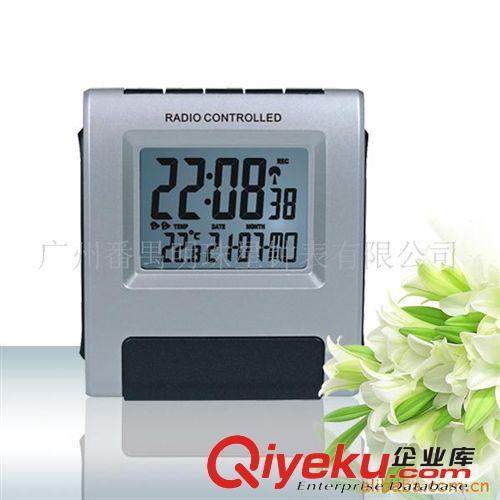 供应温湿度LCD闹钟，多功能日历电波LCD闹钟，无线电时钟PR026