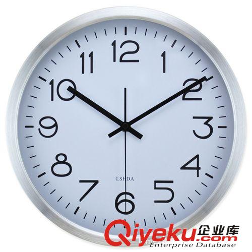 12英寸挂钟时尚挂钟静时钟表 简约画钟铝框台湾太阳机芯挂钟配件