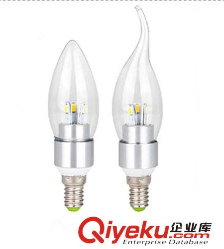 厂家直销 特价 LED3w 尖泡 吊灯专用E14LED蜡烛灯 led灯泡