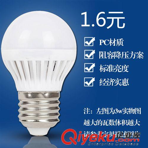 中山市创意照明 led灯泡球泡灯 E27螺口 5730贴片  厂家直销