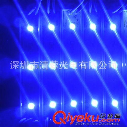 厂家供应7512三灯3528高亮蓝光防水LED模组