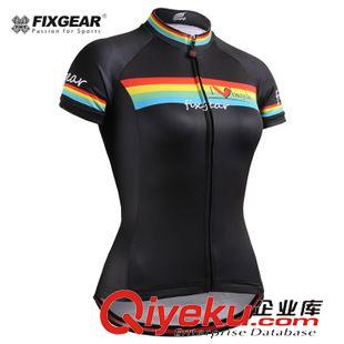 短袖骑行服 FIXGEAR女式自行车短袖骑行服套装夏季速干厂家直销可定制CS-W202