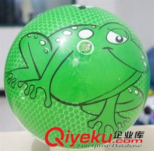 印花球 厂家直销  pvc充气玩具球  单色印花球批发22cm