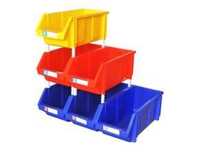 仓储设备系列 组合式零件盒物料盒组立式元件盒螺丝盒子折叠塑料货架置物架