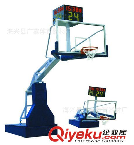 篮球架系列 海兴体育器材厂家供应标准遥控升降电动液压篮球架 升降篮球架