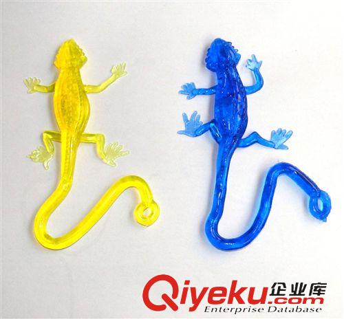 TPR 黏性玩具 10CM 软胶黏性玩具大蜥蜴 变色龙