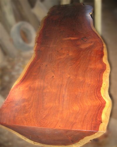 红木板材 缅甸花梨 大果紫檀实木大板 原木风格大板桌面 247x56x17(7)cm