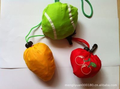 草莓袋水果造型系列购物袋 水果系列芒果樱桃密枣折叠购物袋环保袋礼品袋尼龙布袋