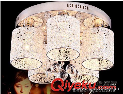 现代简约卧室灯led吸顶灯水晶灯具时尚铝材灯餐厅灯饰