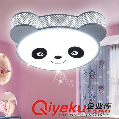 厂家直熊猫儿童灯卡通灯创意led吸顶灯节能护眼卧室房灯