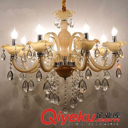 厂家批发现代简约欧式水晶吊灯LED蜡烛客厅灯餐厅灯创意卧室灯具