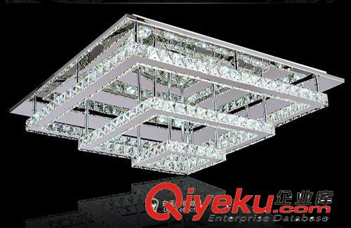 现代简约客厅灯创意LED水晶吸顶灯具长方形大气卧室房间餐厅灯饰
