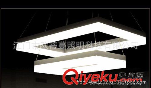 LED吊灯 长方形艺术客厅灯 现代简约吸顶灯卧室灯具灯饰