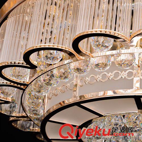 吸顶灯 圆形 新款水晶客厅灯 现代简约水晶灯 中式酒店工程灯具