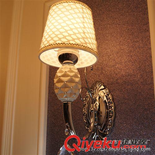 热销欧式现代欧式水晶壁灯 高光节能墙壁灯 创意卧室床头LED壁灯